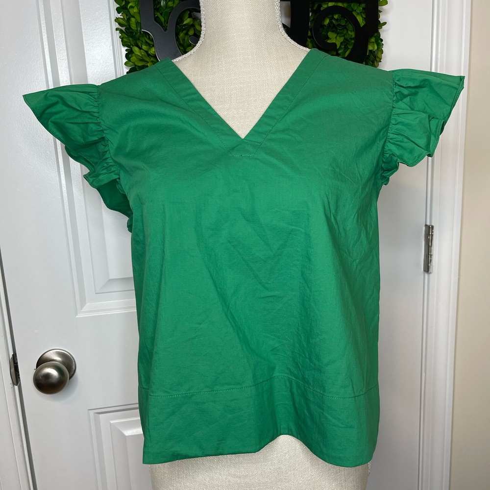 MARC NEW YORK RUFFLE SLEEVE NWOT SIZE M